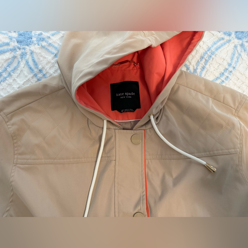 Kate Spade water resistant hooded rain jacket XXL - Picture 8 of 11